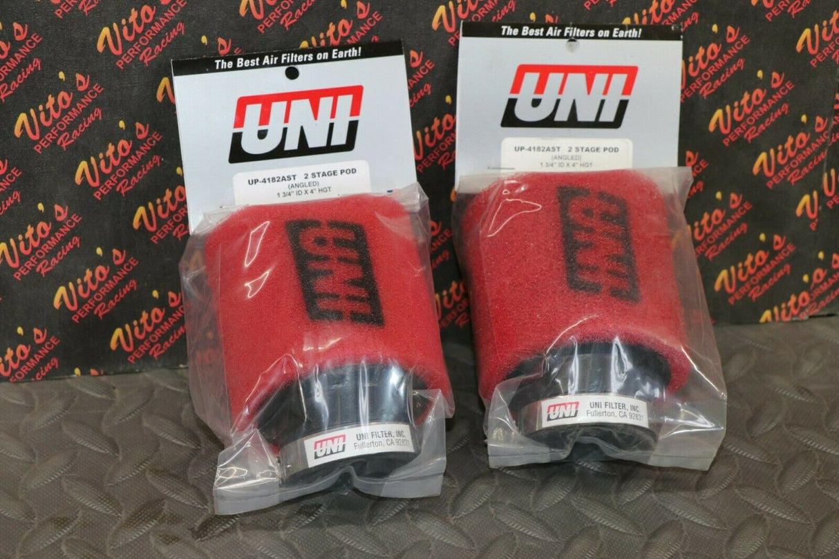 2 x NEW Yamaha Banshee UNI FOAM air filters 26mm STOCK SIZE Mikuni carbs pods 1