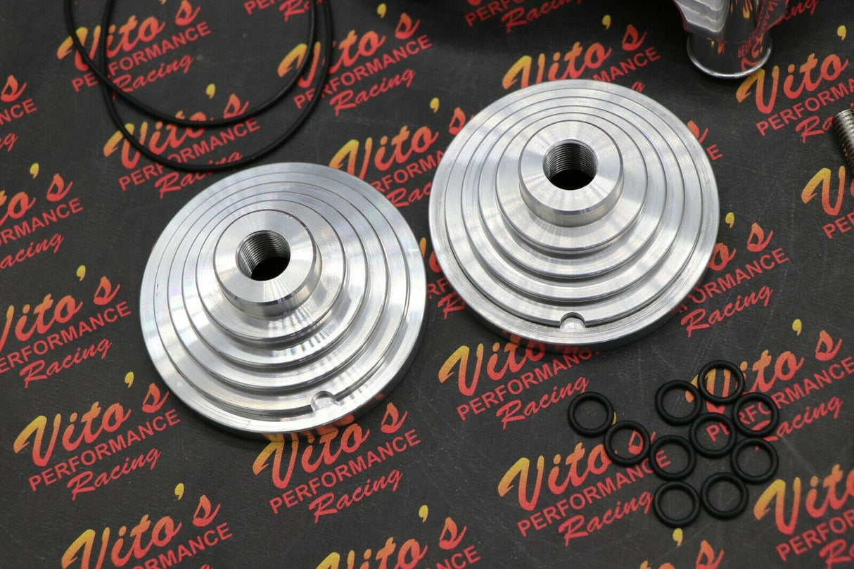 Polished COOL HEAD aftermarket billet aluminum 1987-2006 Banshee + 21cc DOMES 6