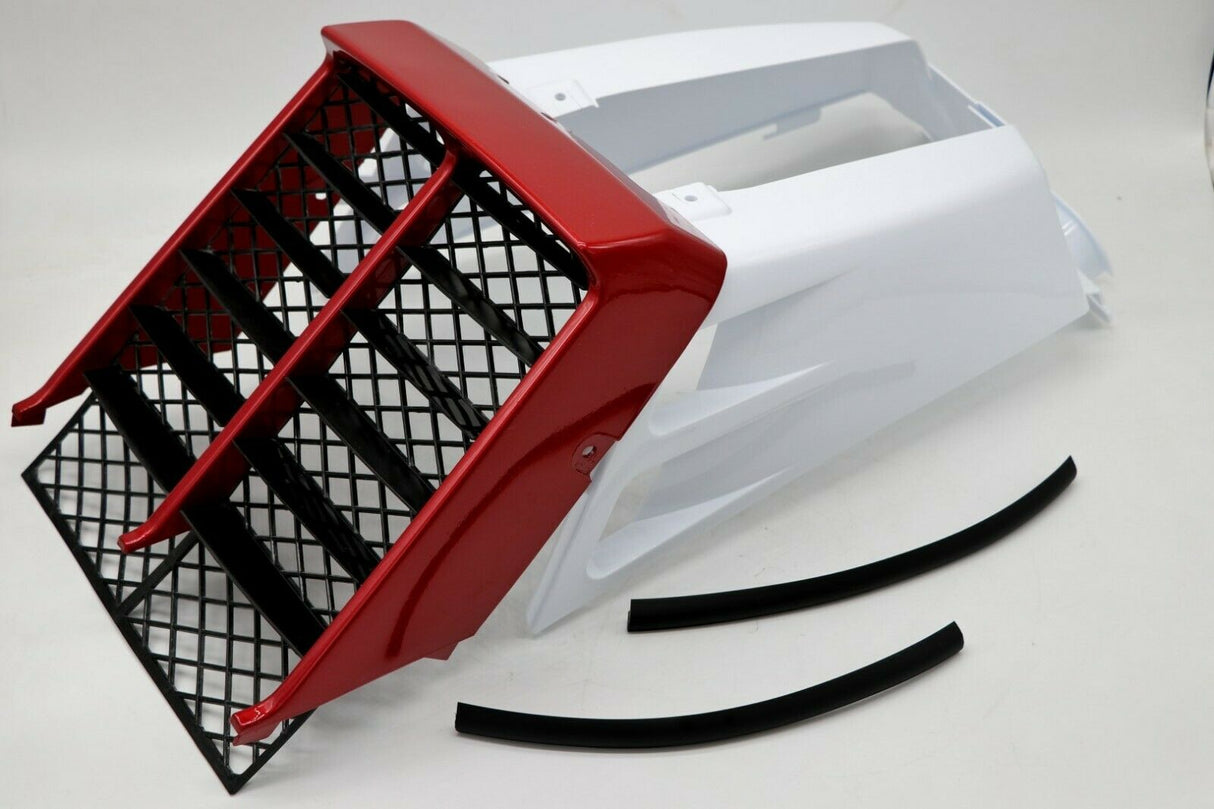 NEW Vito's Yamaha Banshee plastic gas tank side covers grill CHERRY WHITE 2004 3