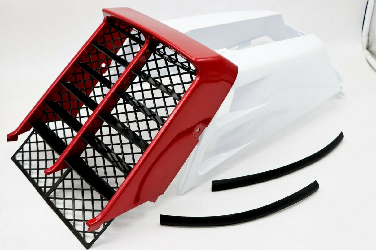 NEW Vito's Yamaha Banshee plastic gas tank side covers grill CHERRY WHITE 2004 4
