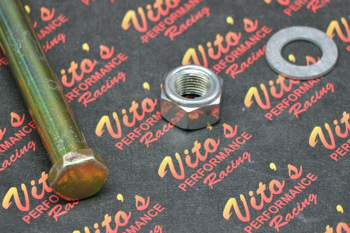 NEW HEAVY DUTY SOLID YAMAHA BANSHEE REAR SWINGARM PIVOT BOLT + NUT + WASHER 3