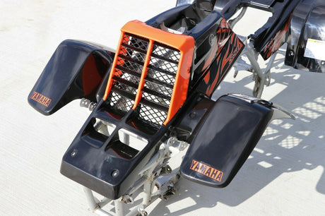 Yamaha Banshee fenders + gas tank plastic + grill + graphics BLACK ORANGE Set B 6