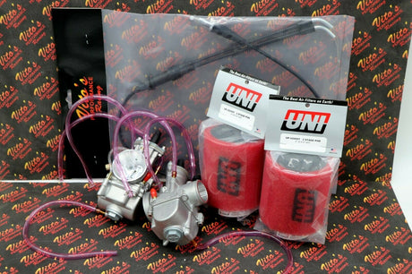 NEW 2 x 28mm carburetor + throttle cable aftermarket carbs Banshee + UNI filters 1