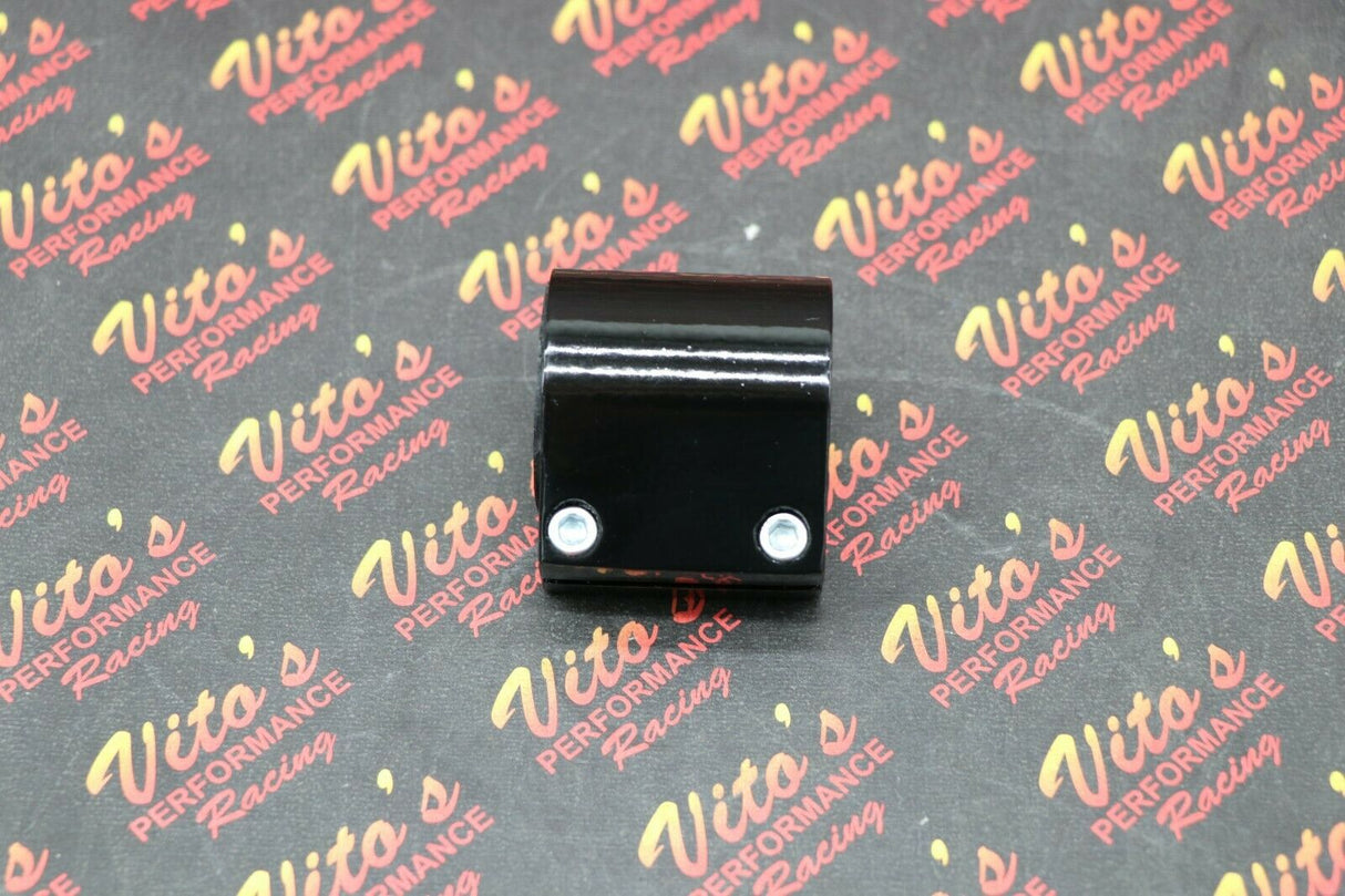 1 x ALUMINUM exhuast pipe clamps muffler connectors Yamaha Blaster GLOSS BLACK 3