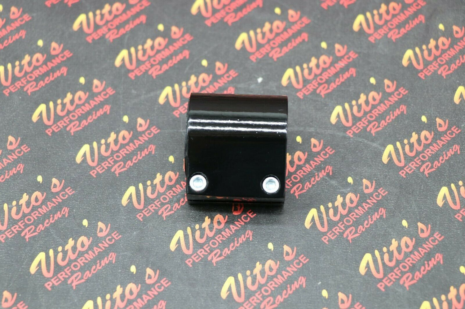 1 x ALUMINUM exhuast pipe clamps muffler connectors Yamaha Blaster GLOSS BLACK 3