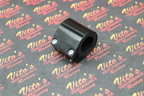 1 x ALUMINUM exhuast pipe clamps muffler connectors Yamaha Blaster GLOSS BLACK 4