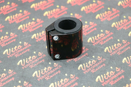 1 x ALUMINUM exhuast pipe clamps muffler connectors Yamaha Blaster GLOSS BLACK 5