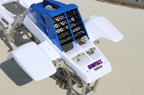 Yamaha Banshee fenders + gas tank plastic grill graphics WHITE LIGHT BLUE 1988 4