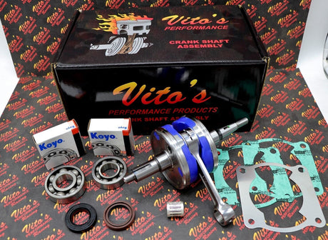 VITOS Yamaha Blaster crankshaft KIT +3mm STROKER crank bearings + spacer + seals 1