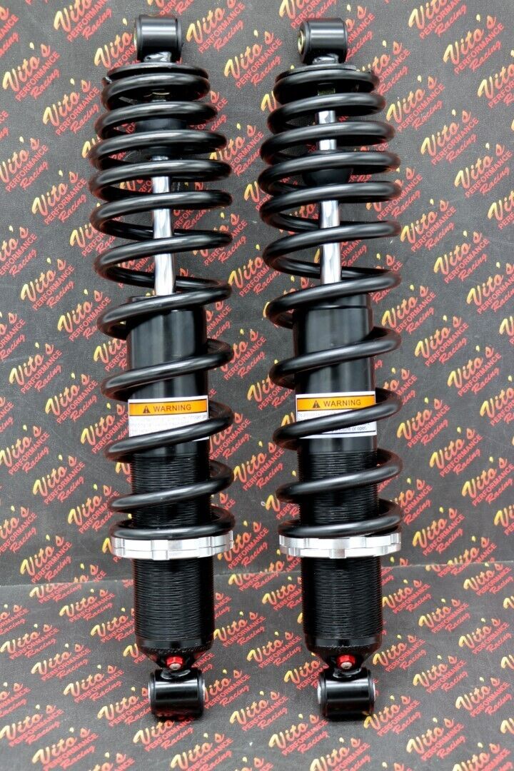2 x NEW FRONT SHOCKS Polaris RANGER 400 500 570 800 springs 16.5" BLACK 1
