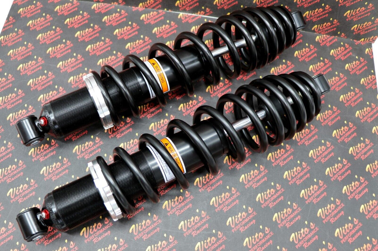 2 x NEW FRONT SHOCKS Polaris RANGER 400 500 570 800 springs 16.5" BLACK 3
