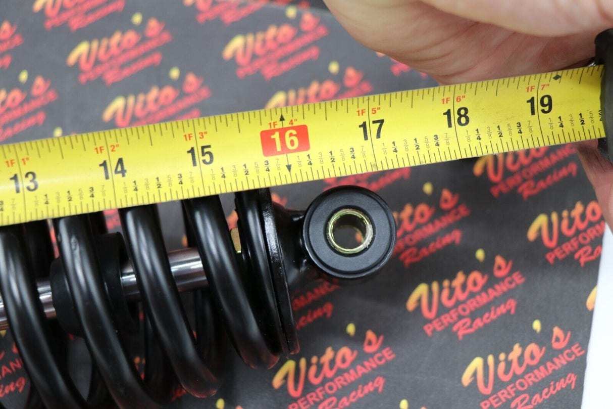 2 x NEW FRONT SHOCKS Polaris RANGER 400 500 570 800 springs 16.5" BLACK 6