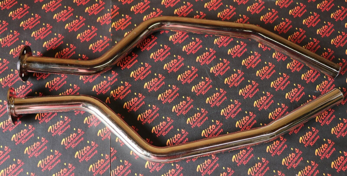 CHROME SHEARER pipes silencer STINGER TUBES for pod filter (no airbox) Banshee 1