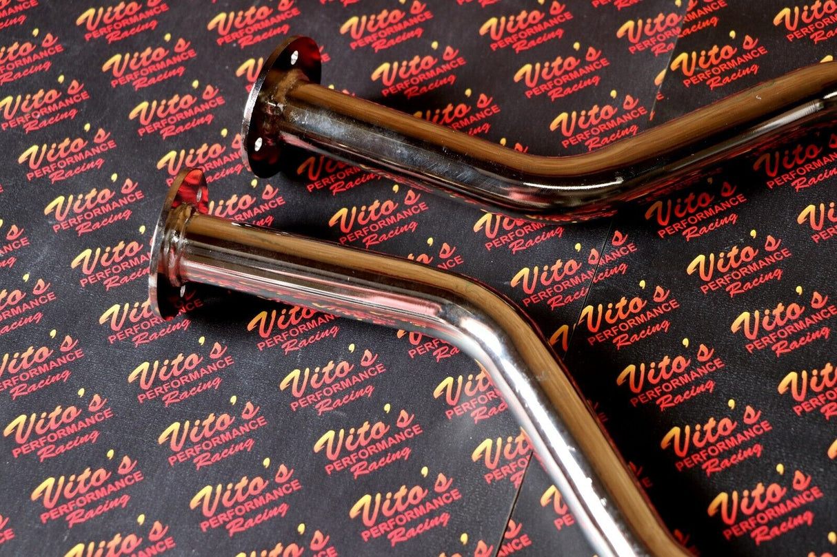 CHROME SHEARER pipes silencer STINGER TUBES for pod filter (no airbox) Banshee 7