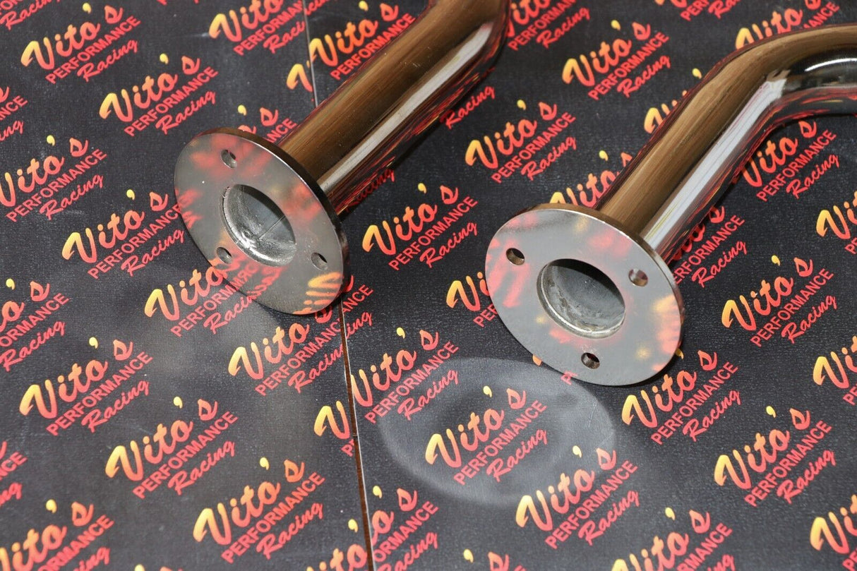 CHROME SHEARER pipes silencer STINGER TUBES for pod filter (no airbox) Banshee 9