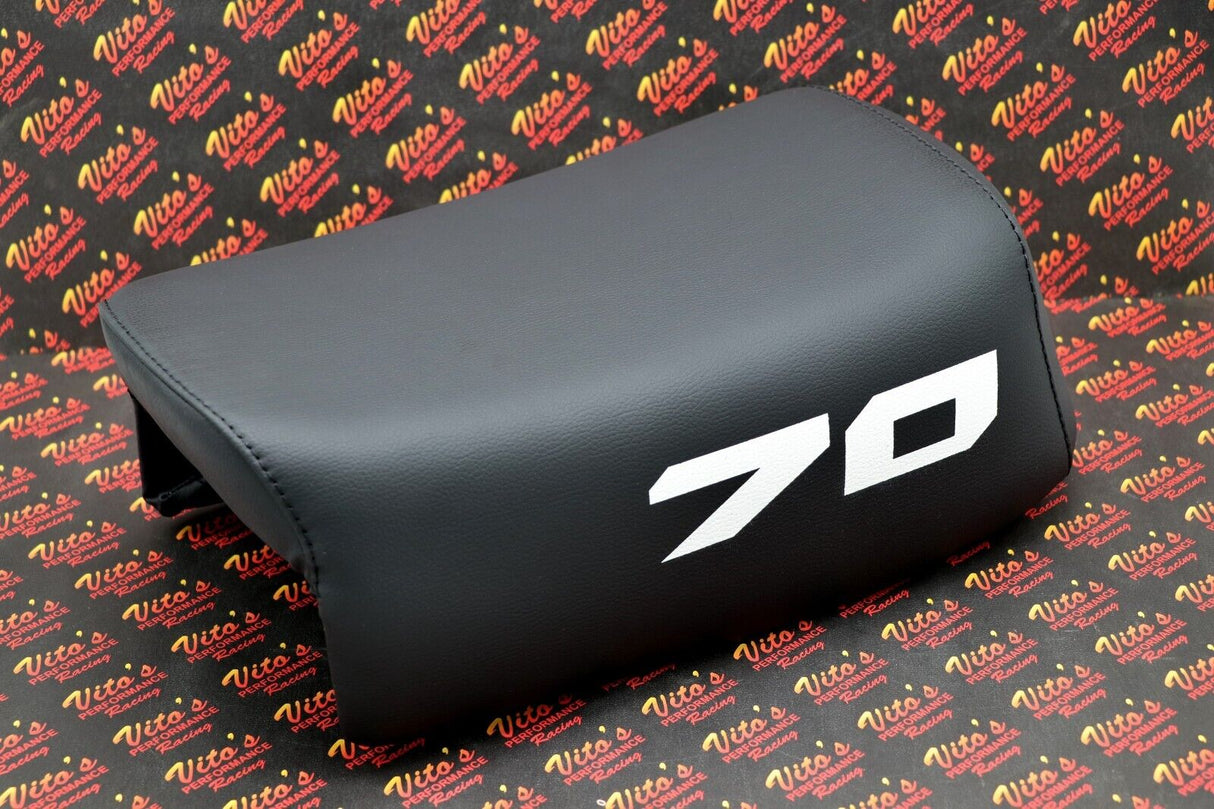 NEW Honda ATC70 seat complete - fits 1978-1985 ATC 70 #70 print on sides BLACK 1