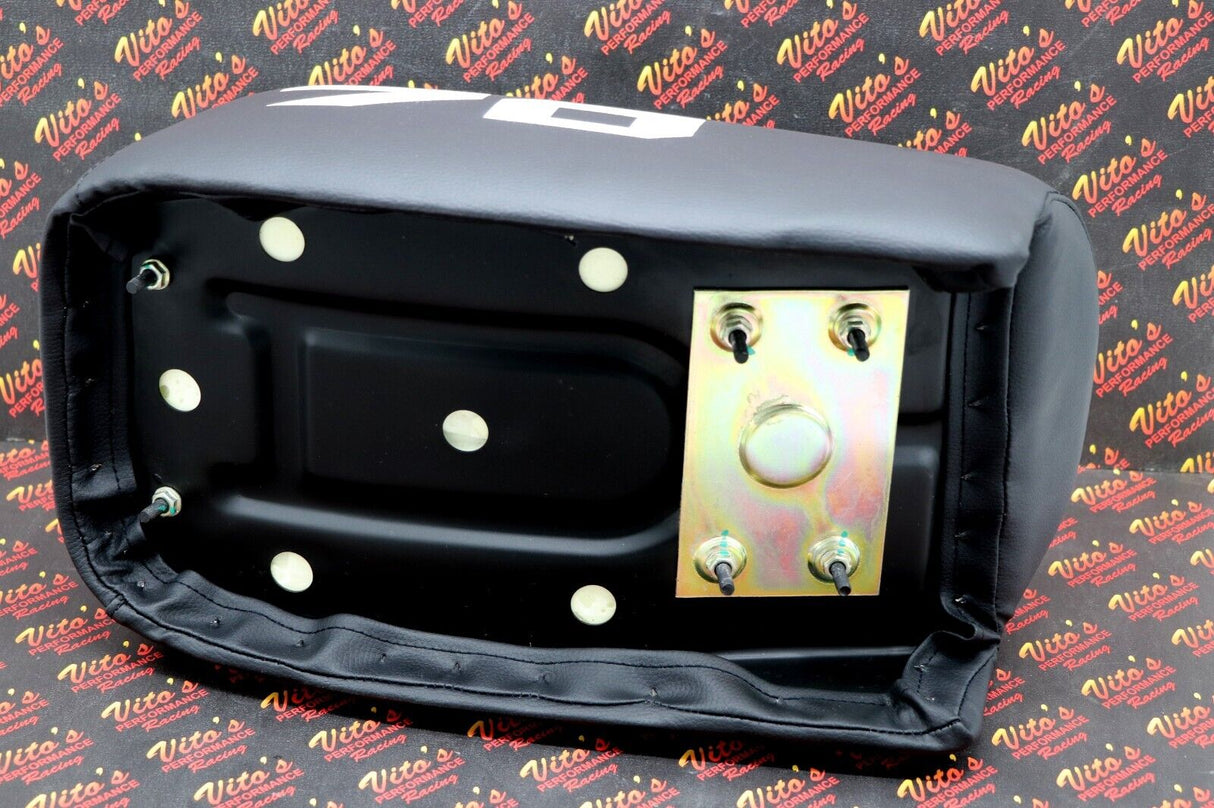 NEW Honda ATC70 seat complete - fits 1978-1985 ATC 70 #70 print on sides BLACK 3