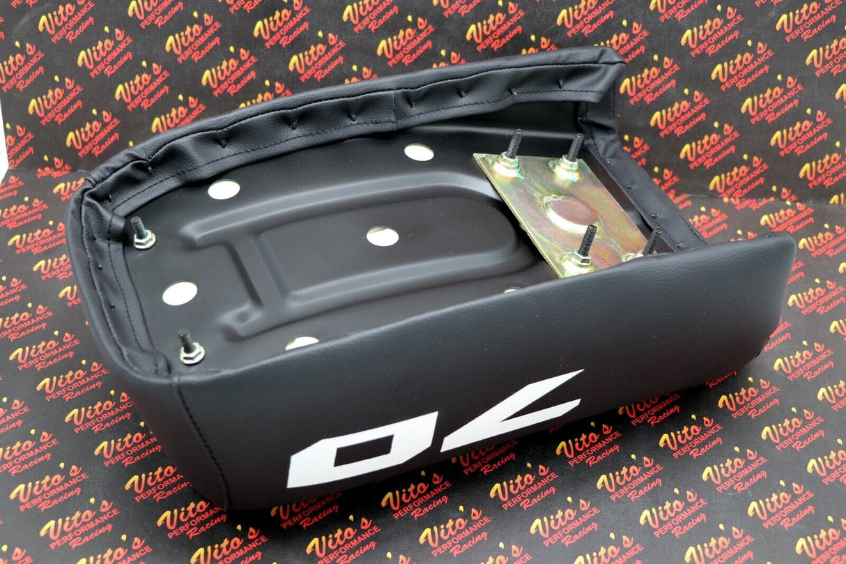 NEW Honda ATC70 seat complete - fits 1978-1985 ATC 70 #70 print on sides BLACK 4