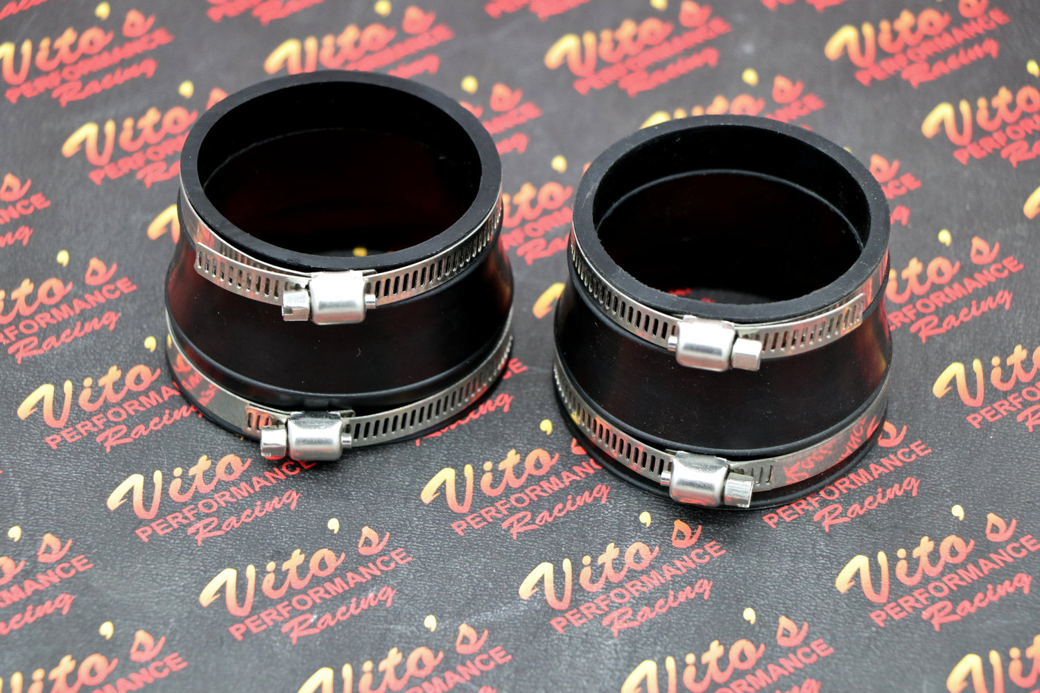 Vito's Banshee Carb Boots for airbox to larger 33mm 34mm 35mm carbs + 4 clamps 3