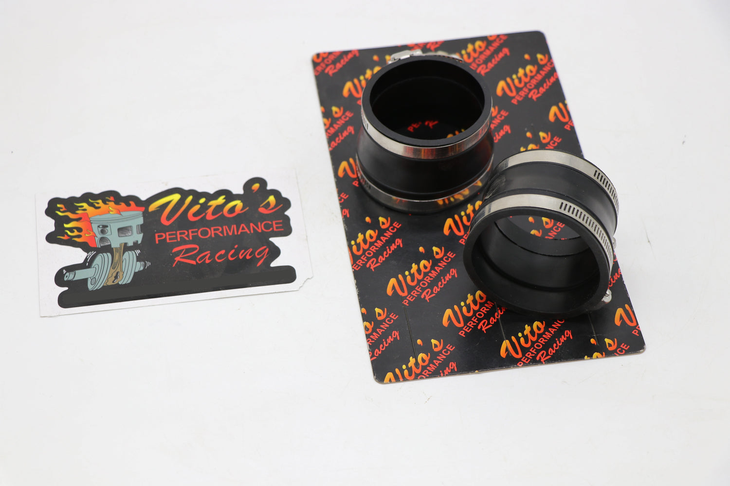 Vito's Banshee Carb Boots for airbox to larger 33mm 34mm 35mm carbs + 4 clamps 4