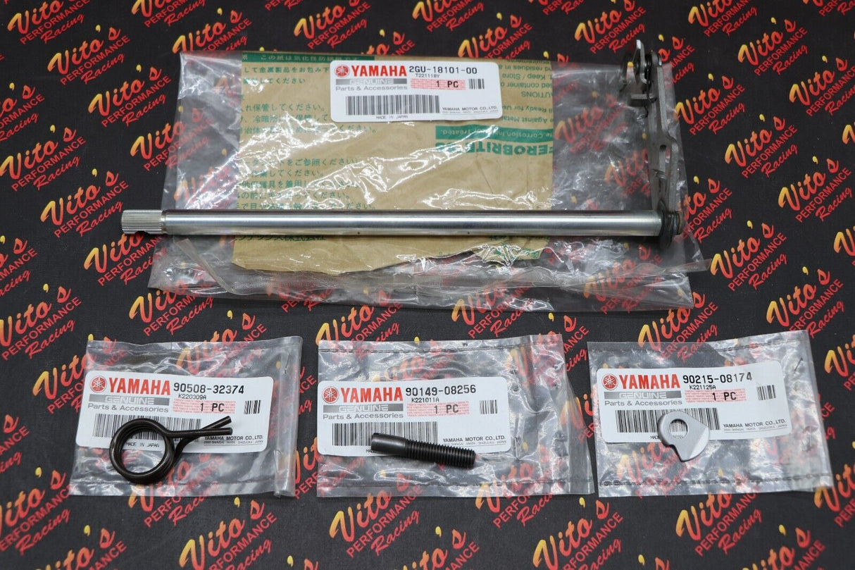 NEW OEM Yamaha Banshee Shifter Shift Shaft Rod Spline spring + washer + adjuster 1