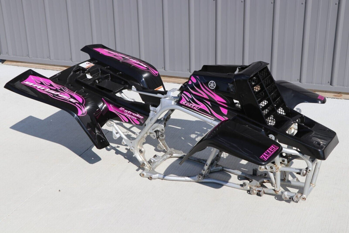 Vito's custom vinyl graphics 14MIL sticker Yamaha Banshee BLACK & PINK 1987-2006 7