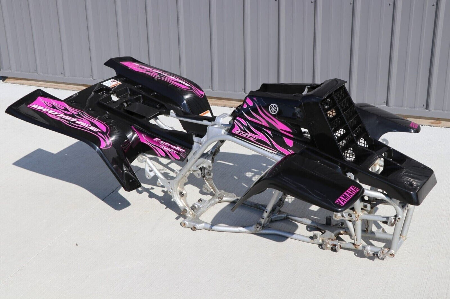 Vito's custom vinyl graphics 14MIL sticker Yamaha Banshee BLACK & PINK 1987-2006 7