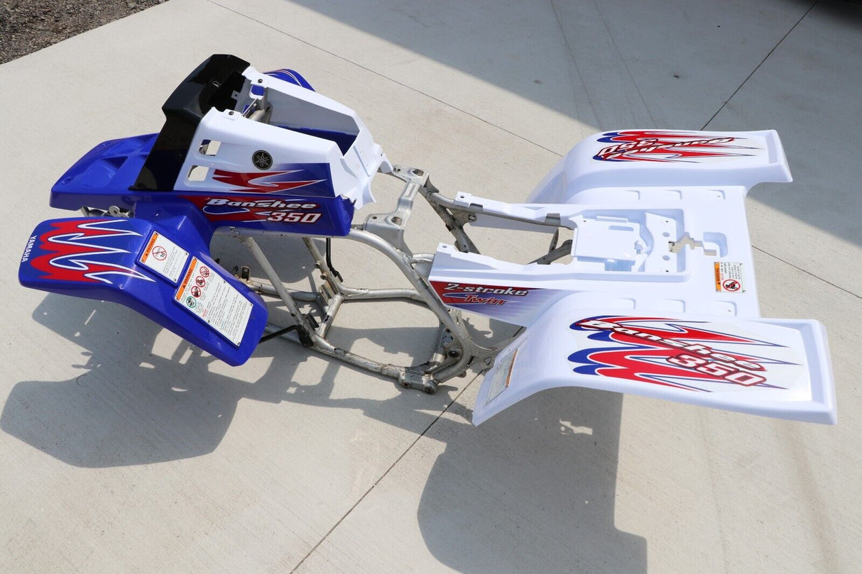 Vito's custom vinyl graphics 14MIL sticker Yamaha Banshee RED WHITE BLUE 2010 5