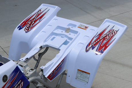 Vito's custom vinyl graphics 14MIL sticker Yamaha Banshee RED WHITE BLUE 2010 8