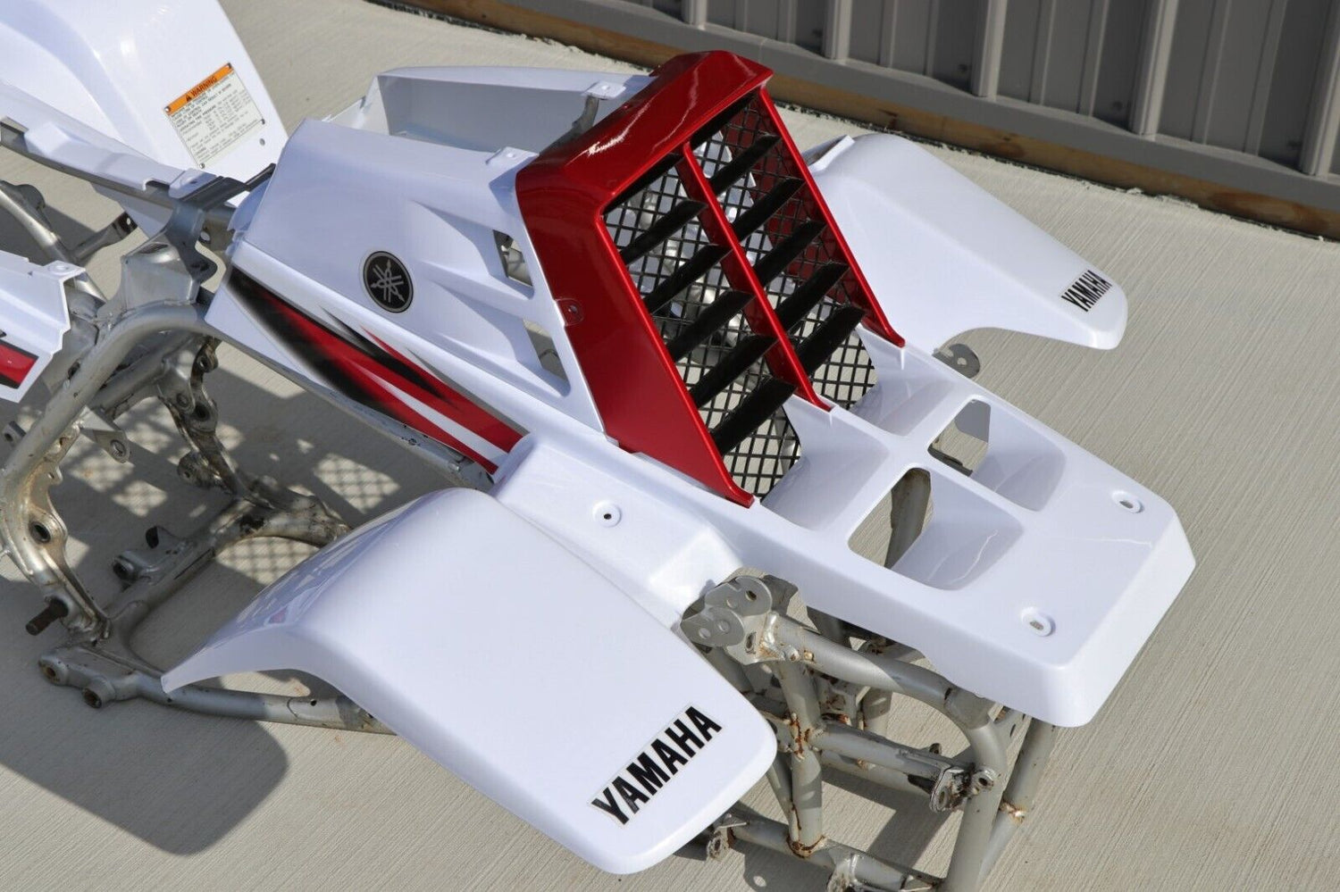 Vito's vinyl decal graphics kit 14MIL sticker Yamaha Banshee RED WHITE 2005 8