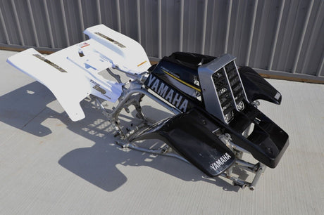 Vito's vinyl decal graphics kit 14MIL sticker Yamaha Banshee SILVER BLACK 2002 4