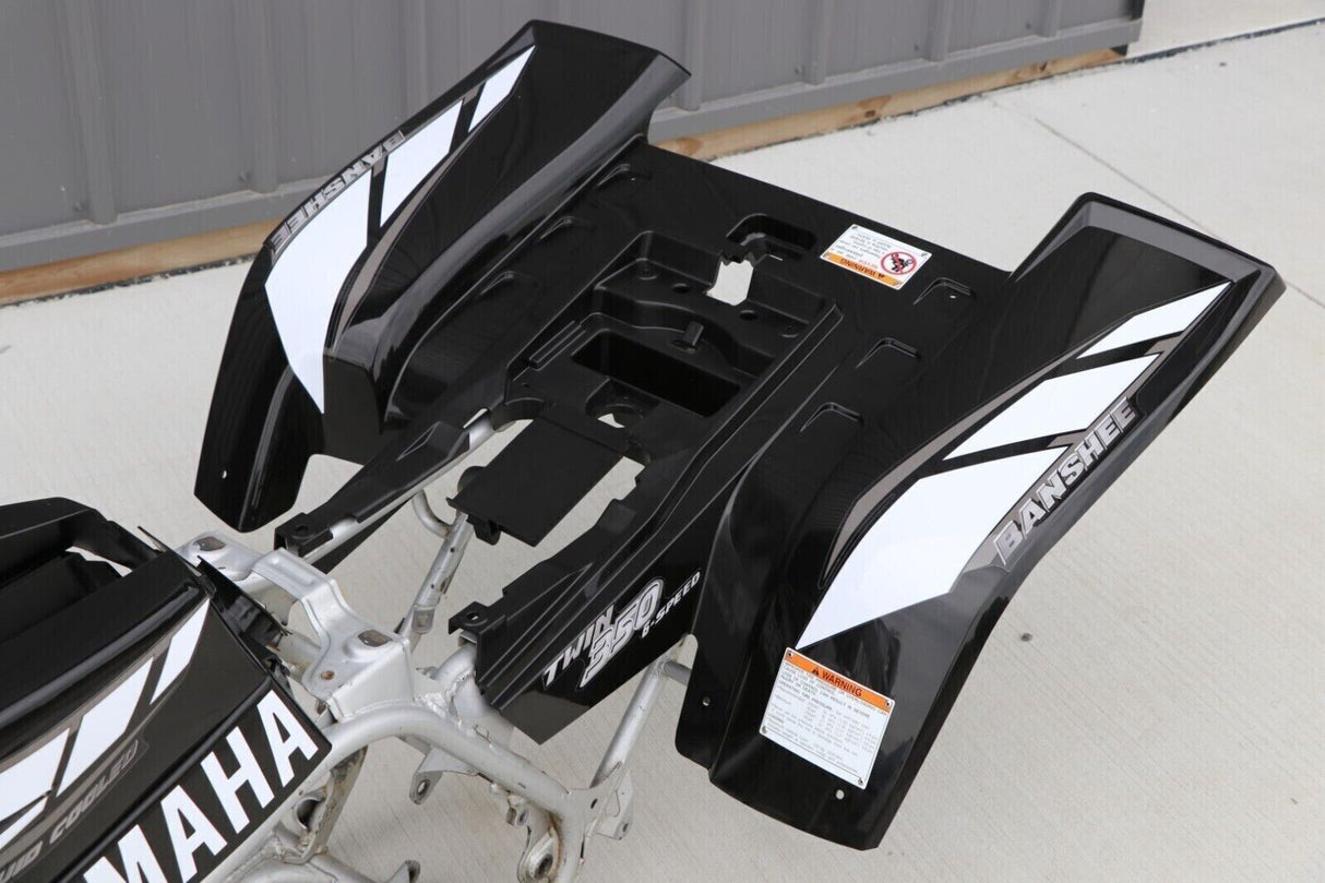 Vito's vinyl decal graphics kit 14MIL sticker Yamaha Banshee BLACK WHITE 2001 8