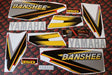 Vito's vinyl decal graphics kit 14MIL sticker Yamaha Banshee RED BLACK 1999 1
