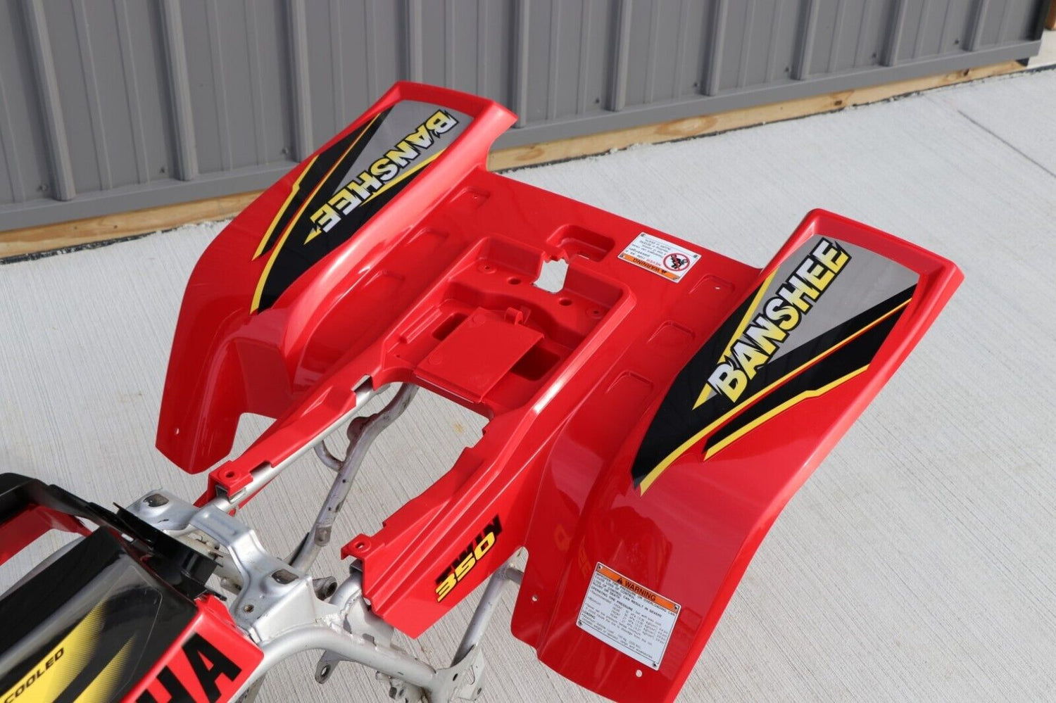 Vito's vinyl decal graphics kit 14MIL sticker Yamaha Banshee RED BLACK 1999 9