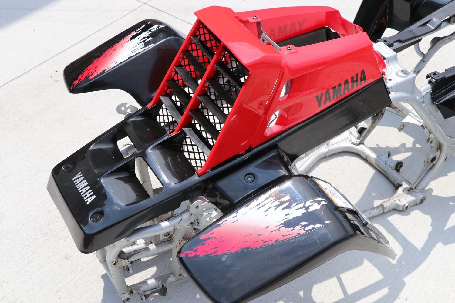 Vito's vinyl decal graphics kit 14MIL sticker Yamaha Banshee RED BLACK 1997 6