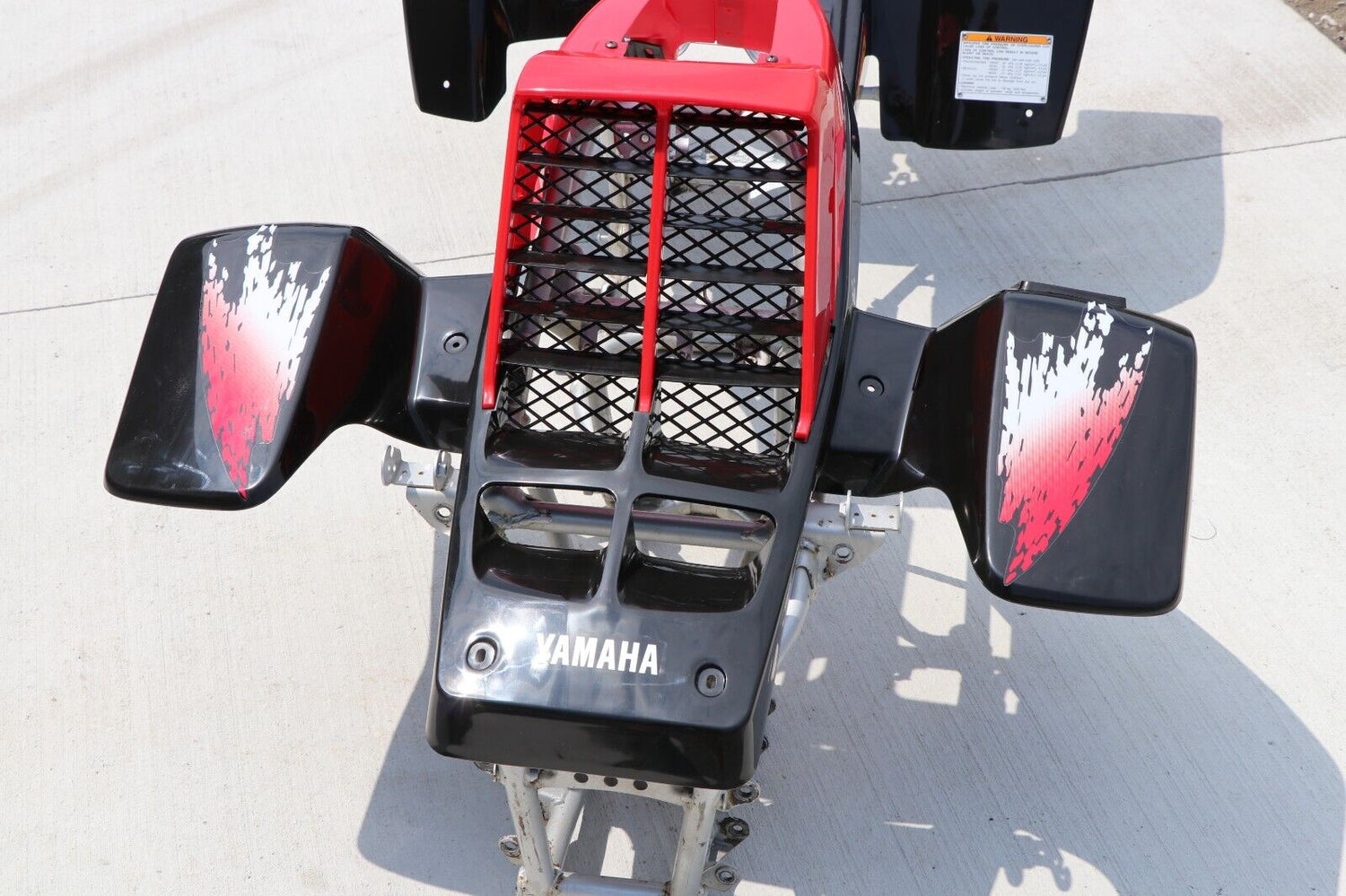 Vito's vinyl decal graphics kit 14MIL sticker Yamaha Banshee RED BLACK 1997 7