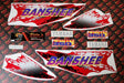 Vito's vinyl decal graphics kit 14MIL sticker Yamaha Banshee RED YELLOW 1996 1