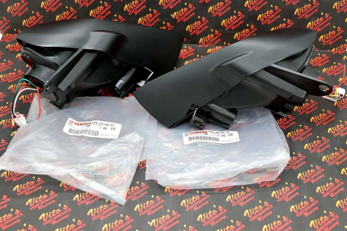 2 x LED Headlights + OEM plastic surround Yamaha YFZ450R Raptor 700 700R YFZ450 4