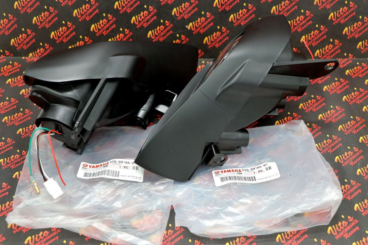 2 x LED Headlights + OEM plastic surround Yamaha YFZ450R Raptor 700 700R YFZ450 5