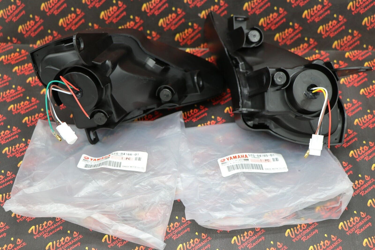 2 x LED Headlights + OEM plastic surround Yamaha YFZ450R Raptor 700 700R YFZ450 6