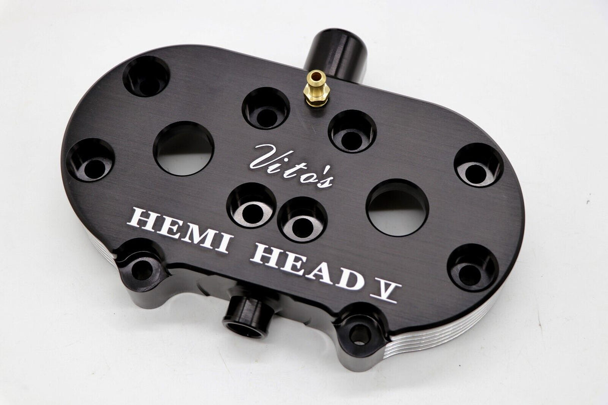 Vito's HEMI HEAD billet aluminum + cool head nuts o-ring kit Banshee 87-06 BLACK 3