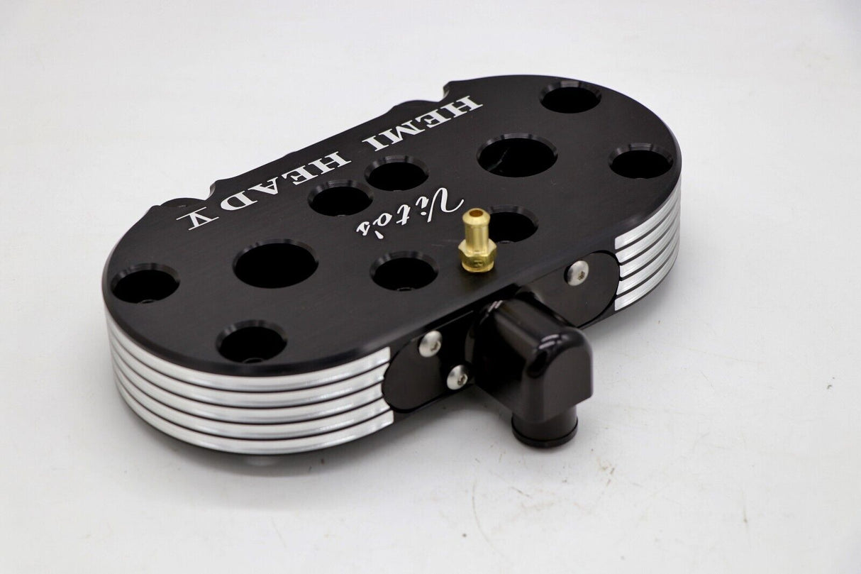 Vito's HEMI HEAD billet aluminum + cool head nuts o-ring kit Banshee 87-06 BLACK 4