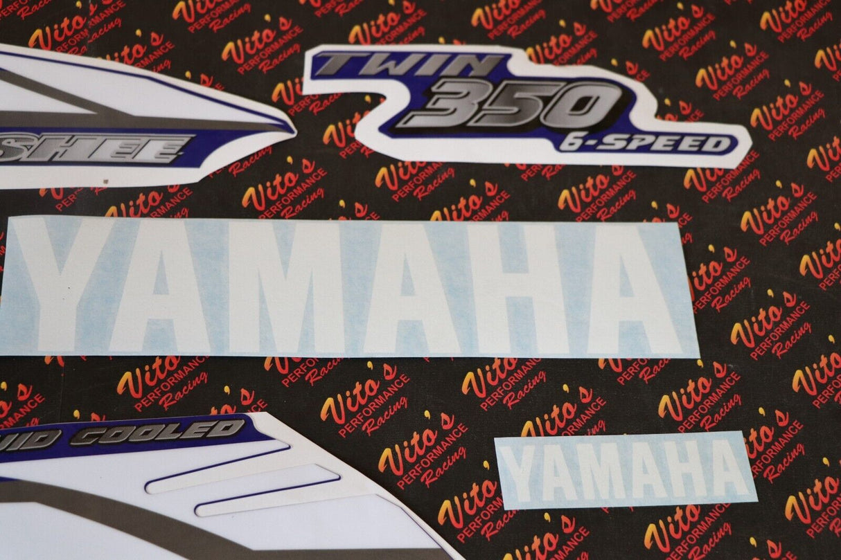 Vito's vinyl decal graphics kit 14MIL sticker Yamaha Banshee BLUE WHITE 2002 5