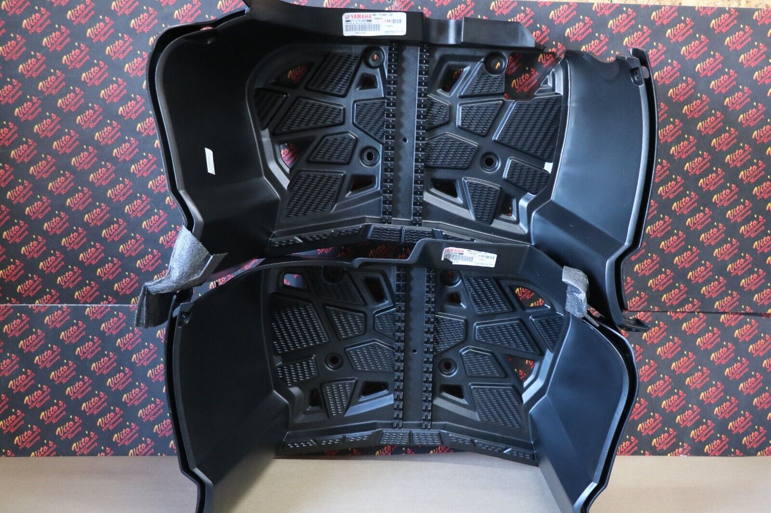 2 x OEM Floorboard footrest footwell Heel guards L+R Yamaha Kodiak 450 2018-2024 11