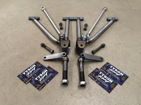 TYSON RACING -2 WIDE +2 FORWARD BANSHEE DRAG A ARMS CHROMOLY -2+2 SINGLE ARM 1