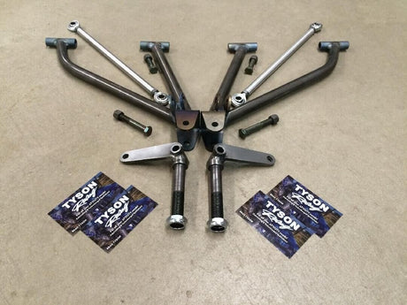 TYSON RACING -2 WIDE +2 FORWARD BANSHEE DRAG A ARMS CHROMOLY -2+2 SINGLE ARM 2