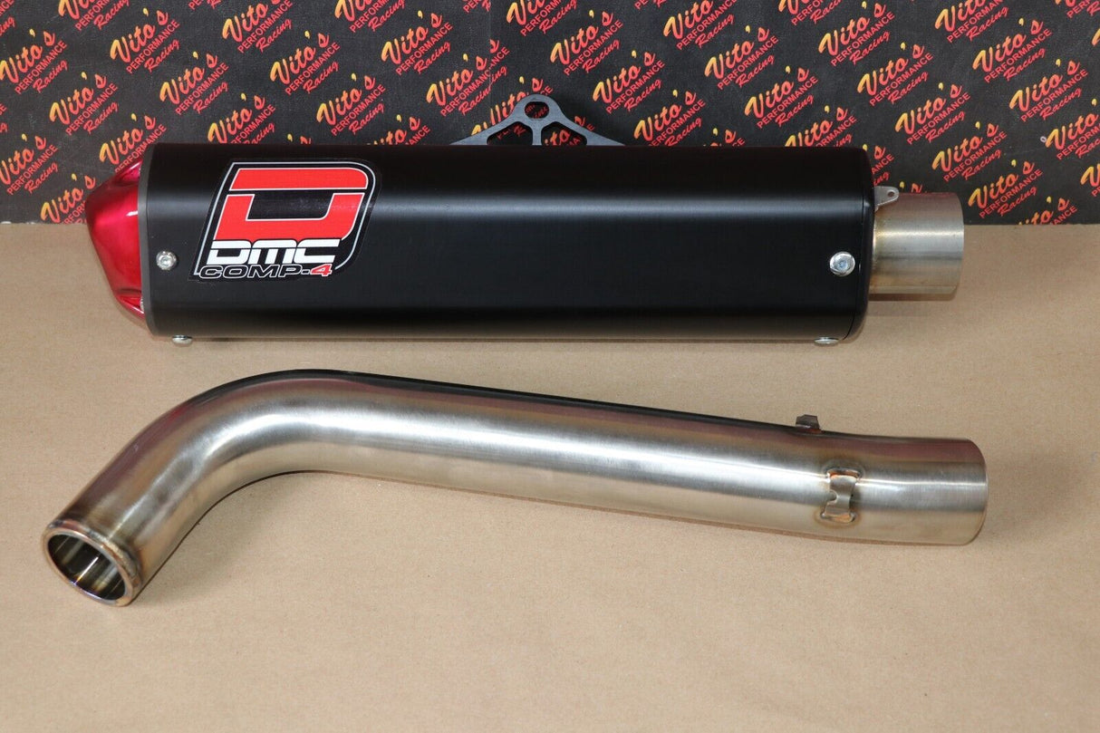 DMC Competition Slip-On Exhaust Black Comp Yamaha Raptor 700 2006-2022 4