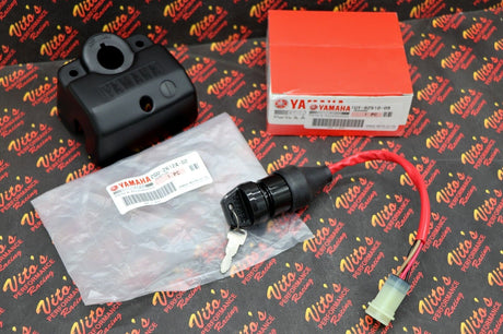 NEW OEM key on/off switch + factory plastic bezel YAMAHA Banshee 1987-1994 2