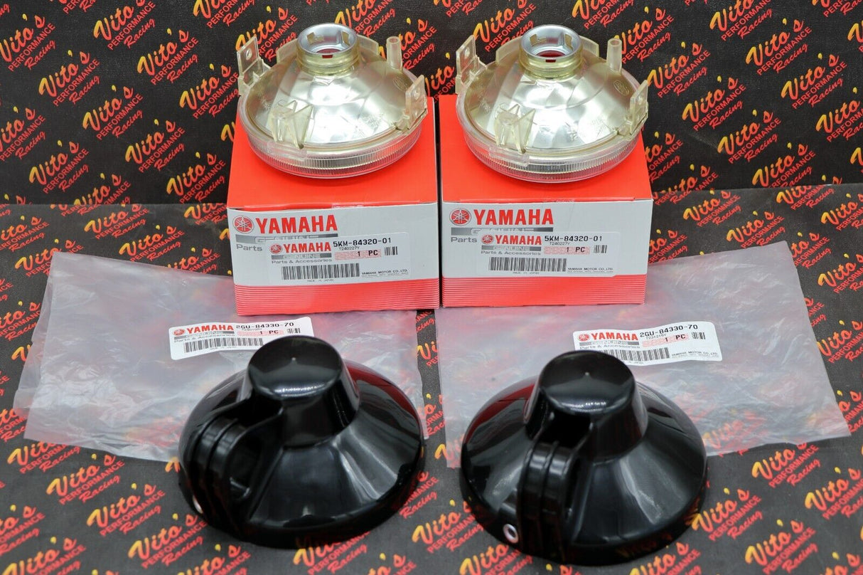 2 x headlight lens body buckets assembly OEM factory Yamaha Banshee Warrior 2