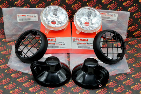 2 x headlight lens grill body bucket assembly OEM factory Yamaha Banshee Warrior 1